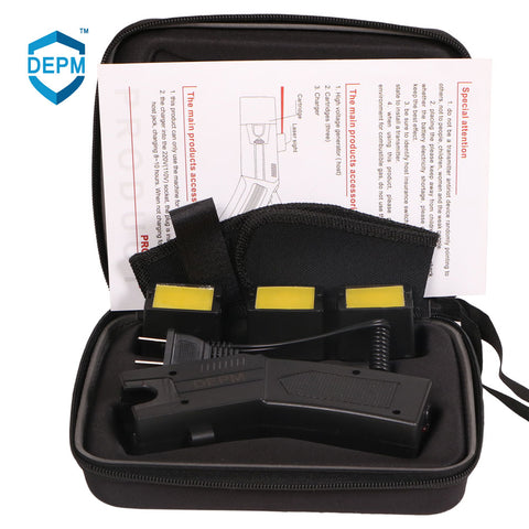 DEPM Safety Remote Electric Shock Stun Gun Self-Defense Tools Remote Distance Electric Shock Selfdefense Outdoor Rechargeable - DEPM