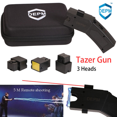 DEPM Safety Remote Electric Shock Stun Gun Self-Defense Tools Remote Distance Electric Shock Selfdefense Outdoor Rechargeable - DEPM